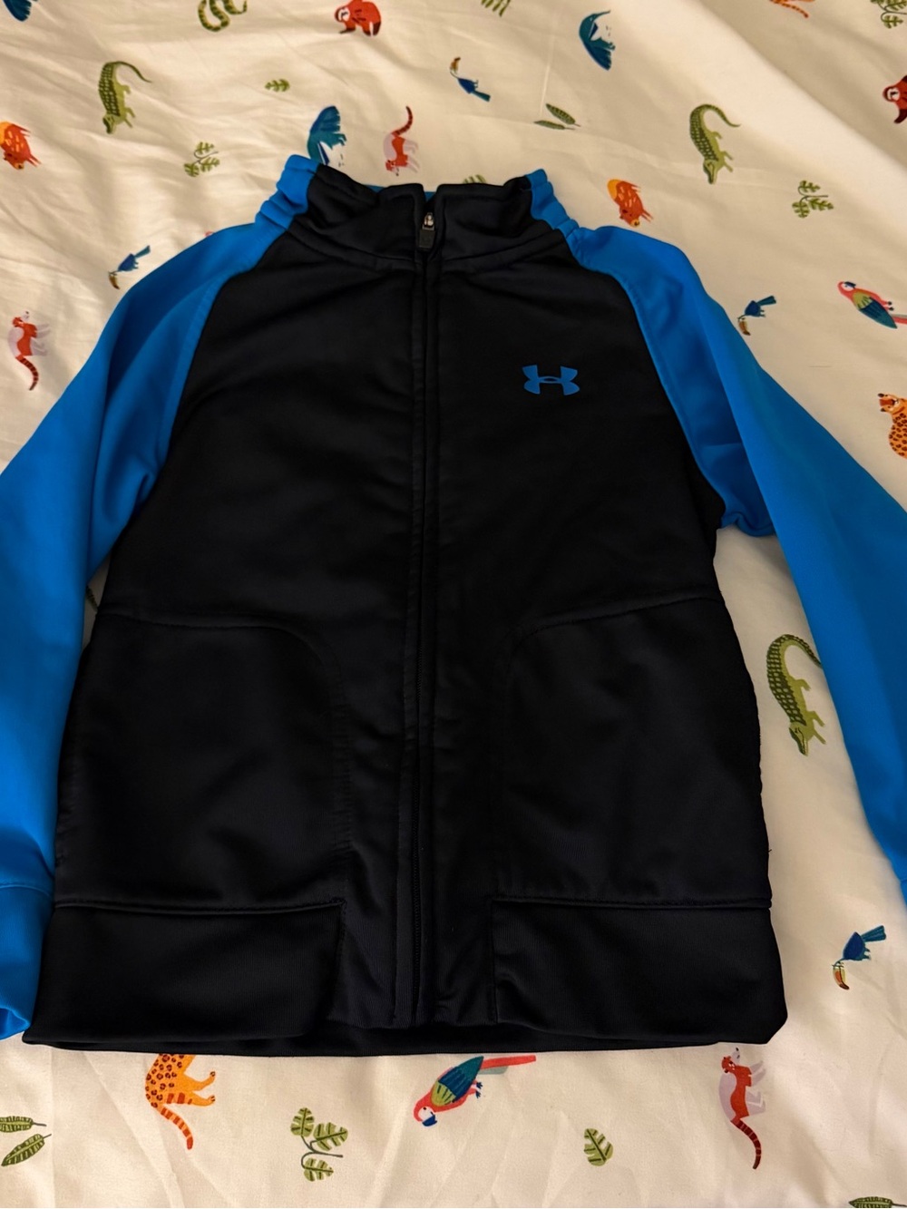 Under Armour Black Jacket with Bright Blue Trim